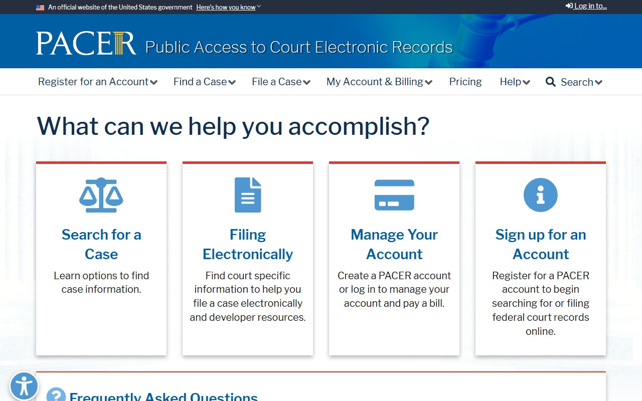 Ford County court records PACER federal records access