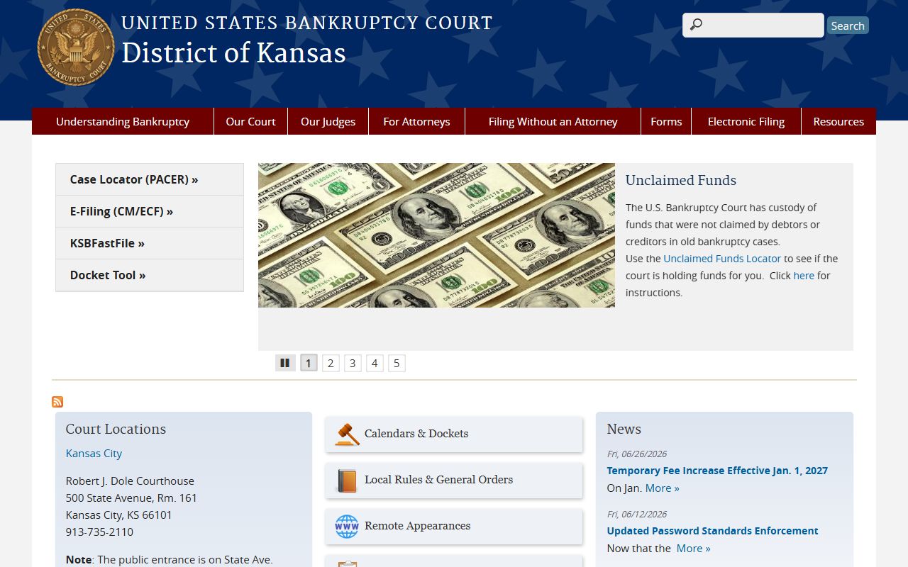 Ford County court records U.S. Bankruptcy Court for Kansas